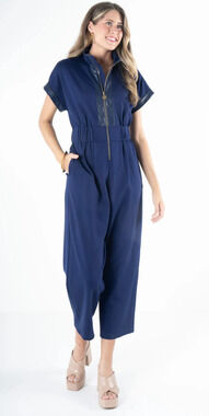 NWT - Emily McCarthy - Poppy Jumpsuit - Navy - size XXL